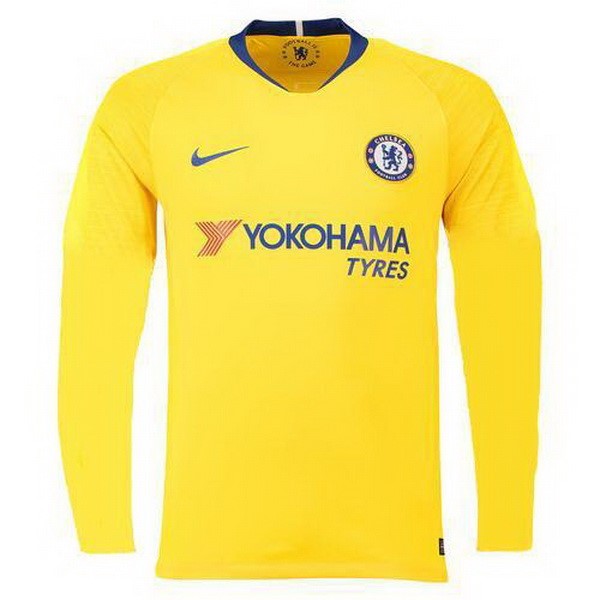 Camiseta Chelsea Segunda ML 2018-2019 Amarillo